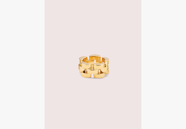 Kate Spade,sliced scallops ring,Gold