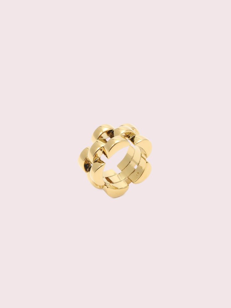 Sliced Scallops Ring, GOLD, Product