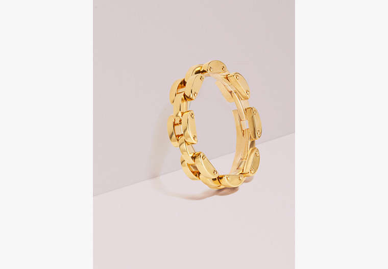 Kate Spade,sliced scallops small link bracelet,Gold