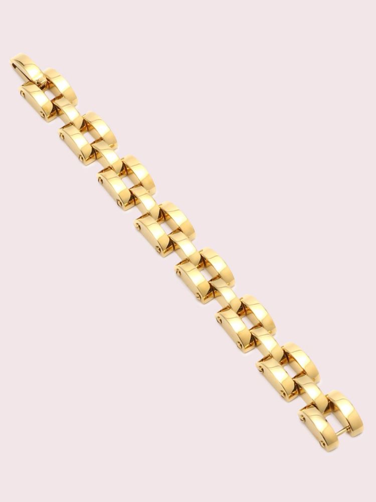 Kate Spade,sliced scallops small link bracelet,