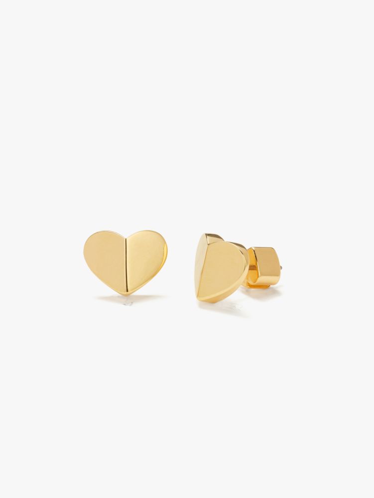 Heritage Spade Small Heart Studs, , Product