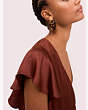 Kate Spade,sedgewick statement earrings,Amaret/Blk