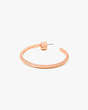 Kate Spade,raise the bar pave hoops,earrings,Clear/Rose Gold