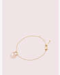 Kate Spade,open heart stone lock bracelet,Pink