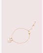Kate Spade,open heart stone lock bracelet,Pink
