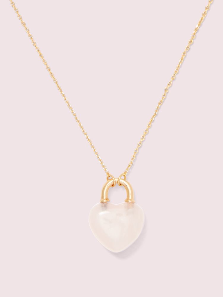 Kate spade hot sale lock necklace