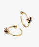 Kate Spade,kate spade new york x minnie mouse stone hoops,earrings,Gold Multi
