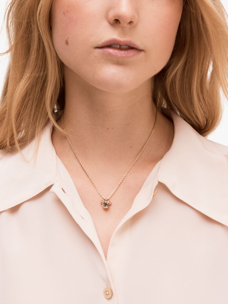 Kate Spade,kate spade new york x minnie mouse stone pendant,earrings,Gold Multi