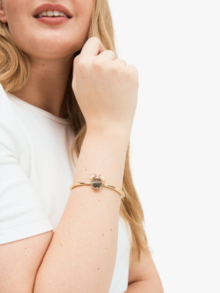 Kate Spade,Minnie Mouse Stone Hinged Bangle,