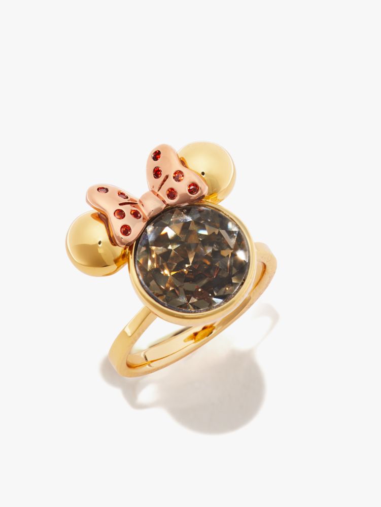 Kate Spade,minnie mouse stone ring,rings,Gold Multi