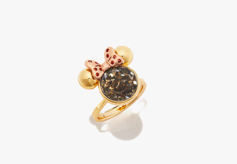 Kate Spade,minnie mouse stone ring,rings,Gold Multi