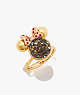 Kate Spade,minnie mouse stone ring,rings,Gold Multi