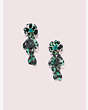 Kate Spade,petal pushers linear earrings,Green Multi