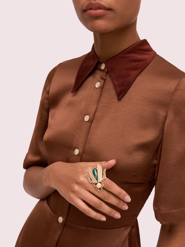 Kate Spade,Future Heirloom Stone Bug Ring,