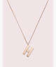 Kate Spade,truly yours h pendant,Rose Gold Multi