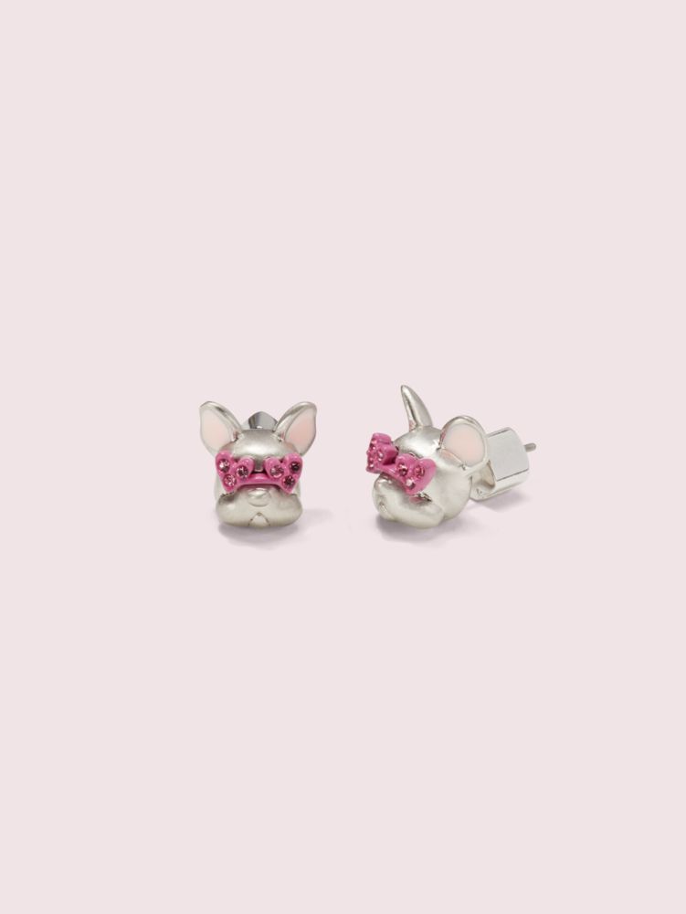 Kate Spade,francois french bulldog earrings,