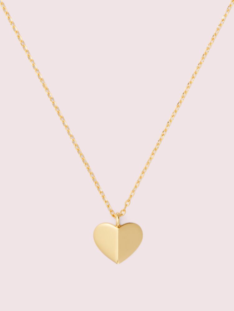 Kate spade rose on sale gold heart necklace