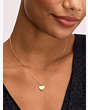 Kate Spade,heritage spade heart mini pendant,necklaces,Gold