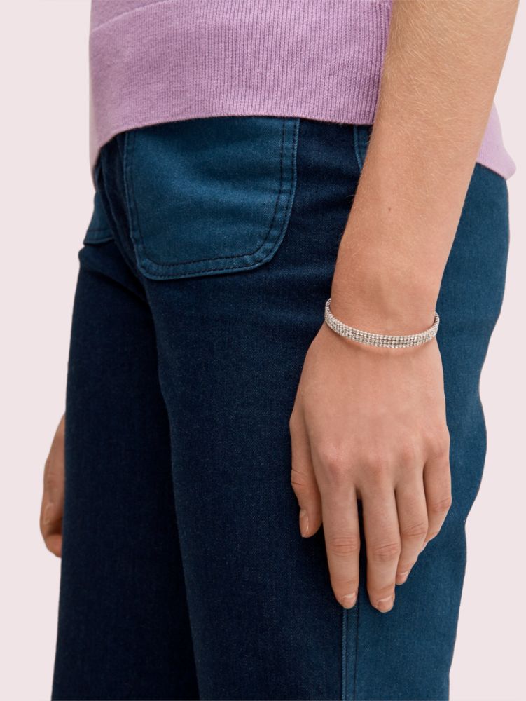 Brilliant Statements Thin Bracelet, SILV, Product