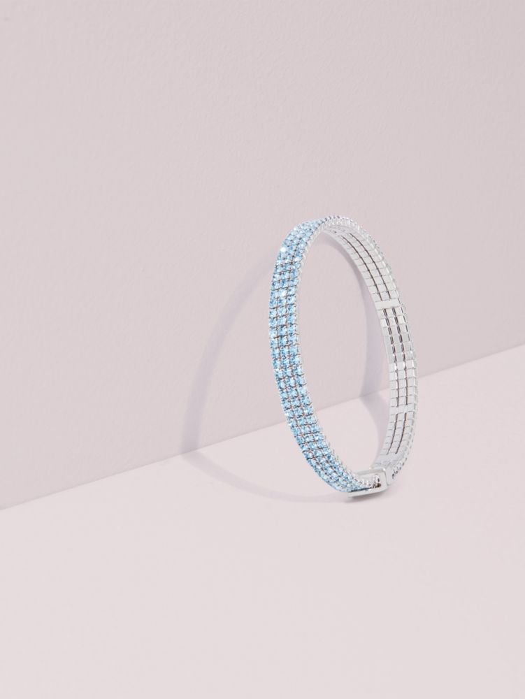 Brilliant Statements Thin Bracelet, AQUAMARINE, ProductTile