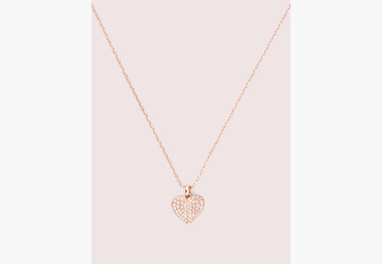 Kate Spade,heart to heart pavé mini pendant,necklaces,