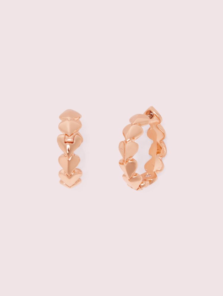 Heritage Spade Metal Heart Mini Hoops, , Product