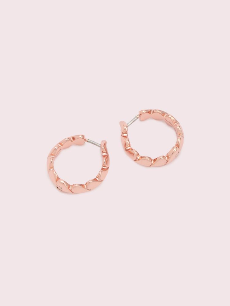 Heritage Spade Metal Heart Mini Hoops, , Product