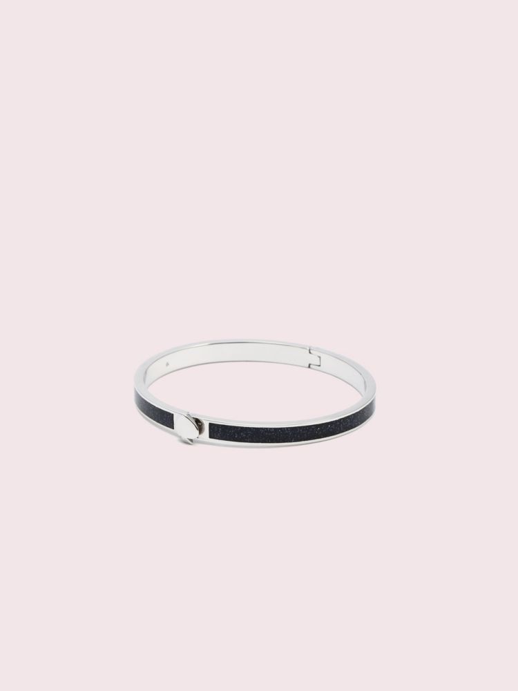 Kate Spade,Glitter Thin Enamel Spade Bangle,