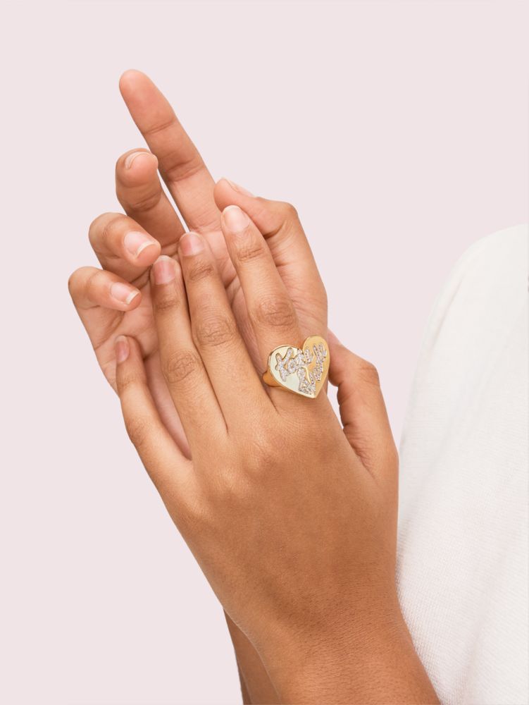 Kate spade clearance heart ring