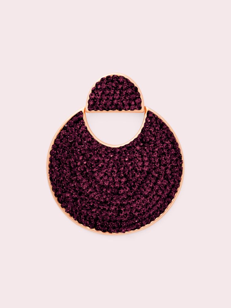 Kate Spade,Mod Scallop Pavé Drop Earrings,