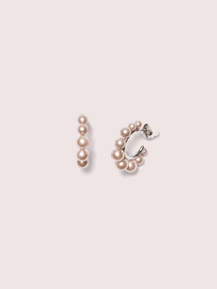Kate Spade,Modern Pearls Huggies,