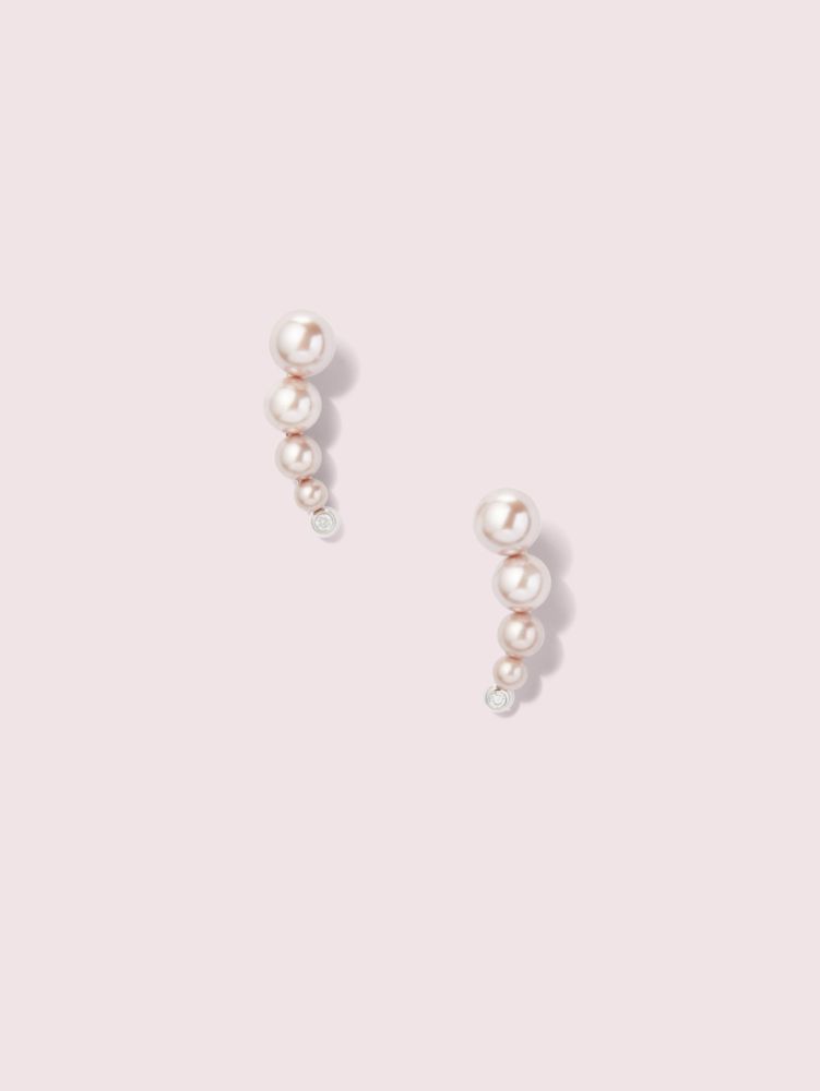 Kate Spade,Modern Pearls Ear Crawlers,
