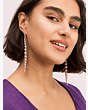 Kate Spade,modern pearls linear earrings,Lilac