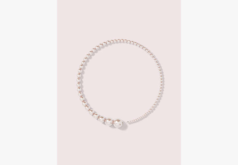 Kate Spade,modern pearls collar necklace,