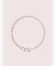 Kate Spade,modern pearls collar necklace,Lilac
