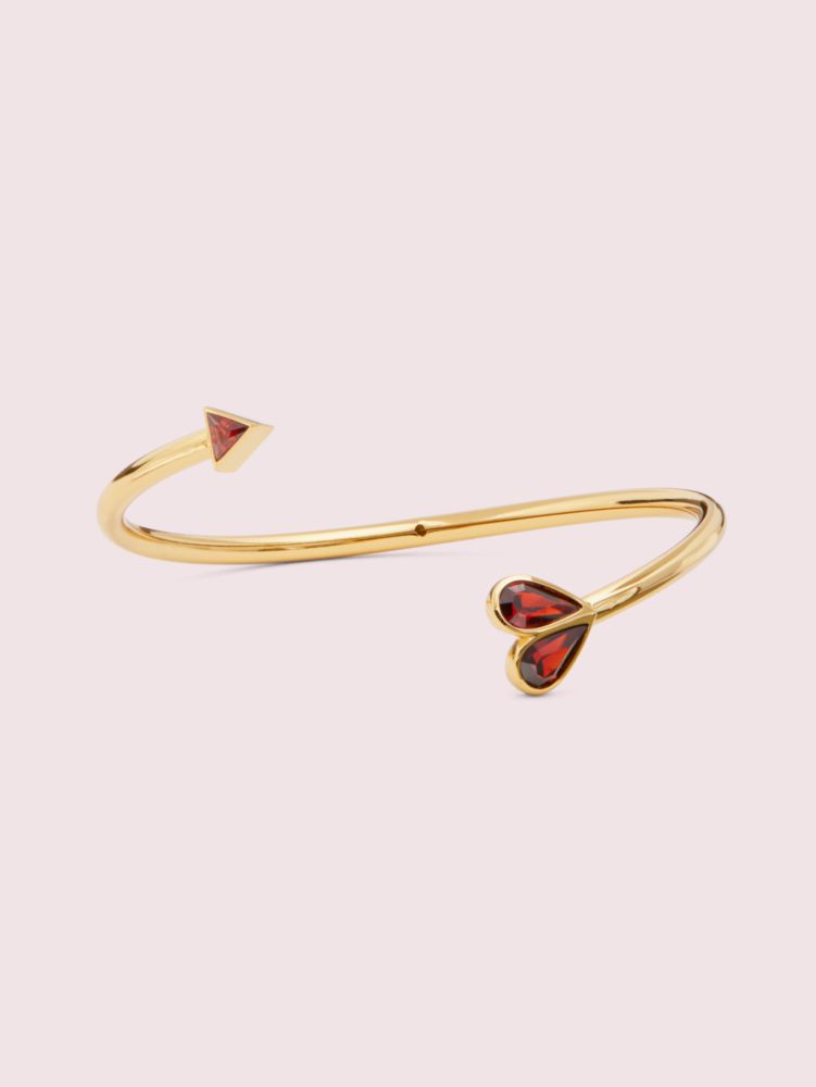 Kate Spade,Rock Solid Stone Heart Flex Cuff,