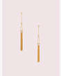 Kate Spade,stargaze linear earrings,Clear/Gold