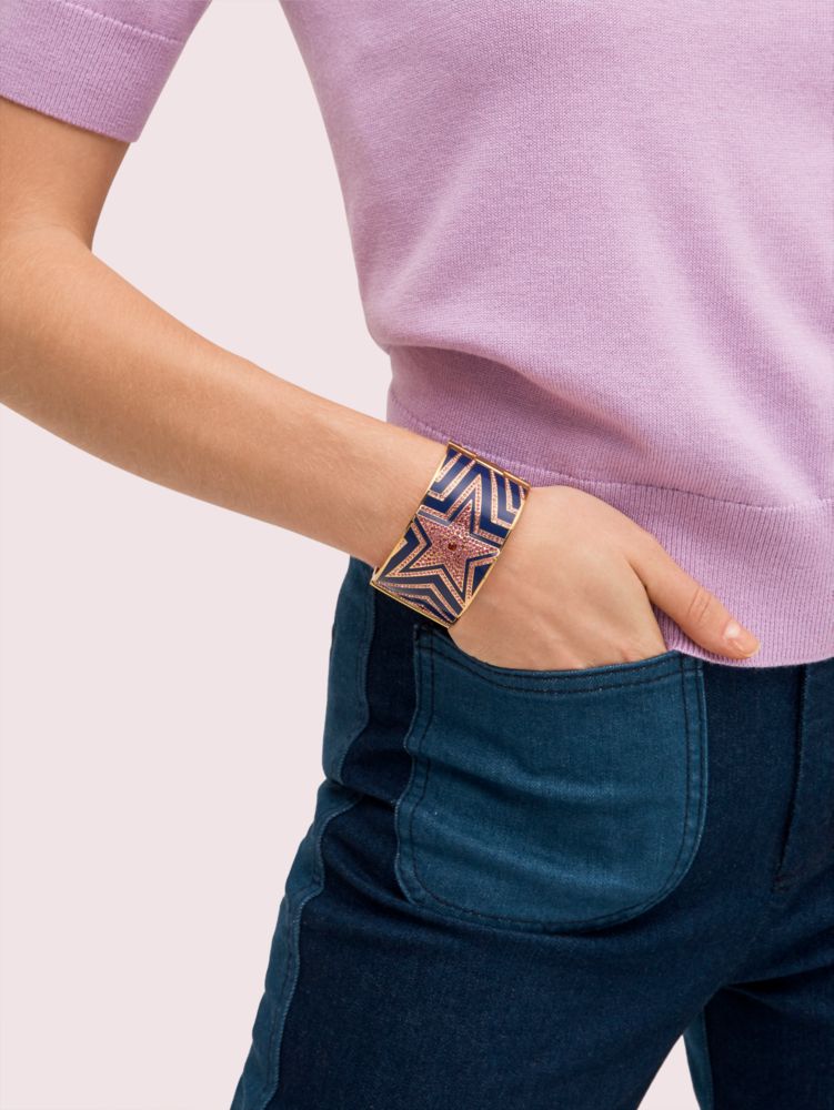 Star Of The Show Statement Bangle, BLUE_, Product