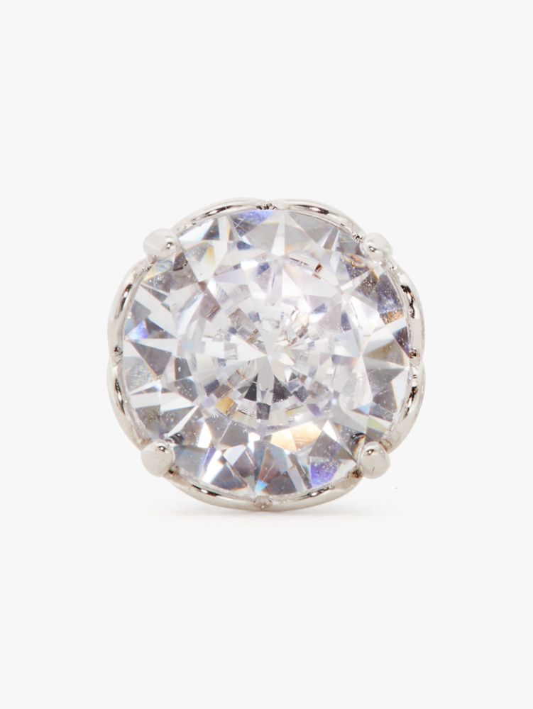 Kate Spade,That Sparkle Pavé Round Large Studs,Studs,Crystal,Cubic Zirconia,Gem Embellishment,Titanium,Formal,