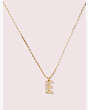 Kate Spade,truly yours e mini pendant,Clear/Gold