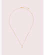 Kate Spade,truly yours j mini pendant,Clear/Gold