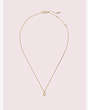 Kate Spade,truly yours n mini pendant,Clear/Gold
