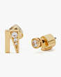 Truly Yours N Initial Studs, , Product