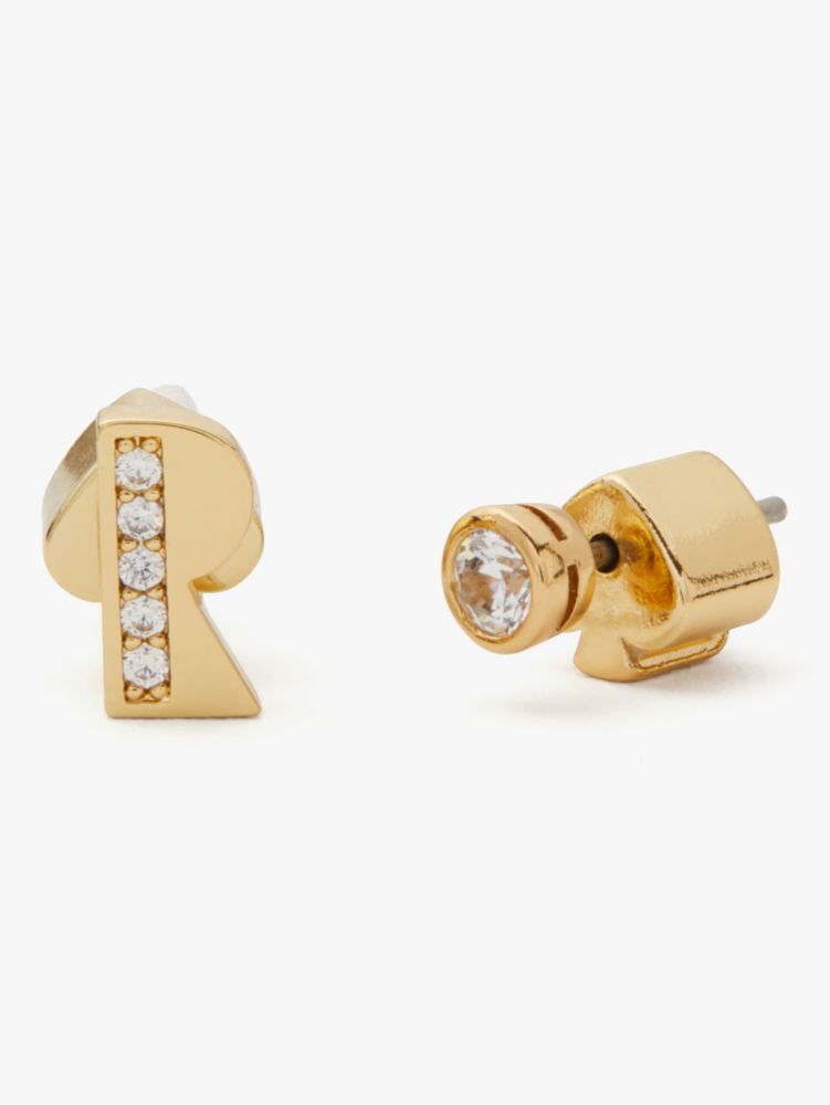 Truly Yours R Initial Studs, , Product