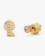 Truly Yours R Initial Studs, , Product