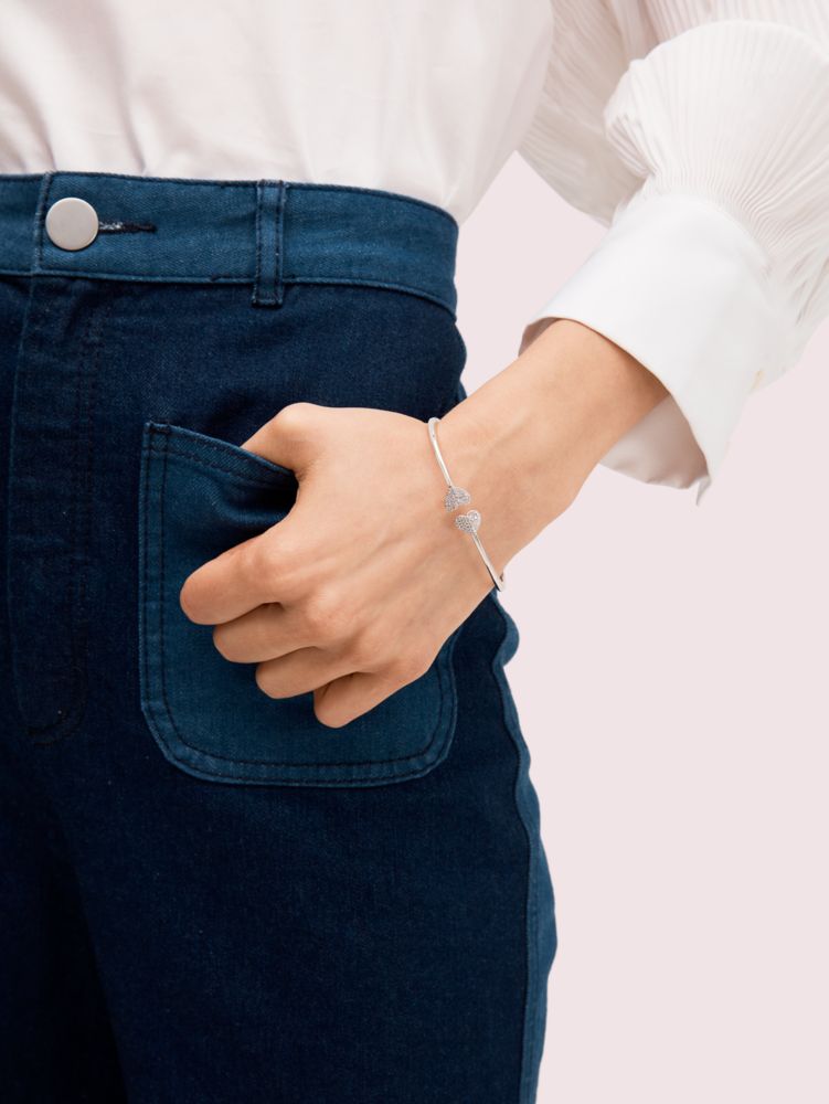 Heart To Heart Open Hinged Cuff, CLASSIC SADDLE, Product