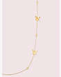 Kate Spade,in a flutter scatter necklace,necklaces,Clear/Gold