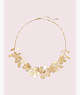Kate Spade,botanical garden statement necklace,necklaces,Gold