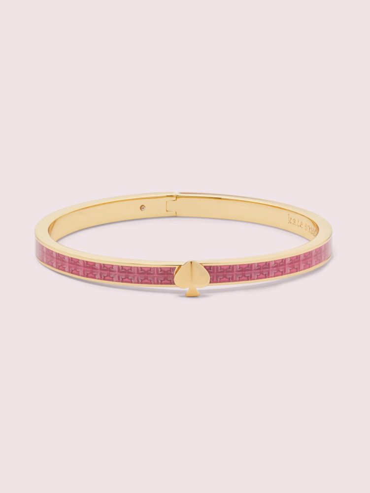 Heritage Spade Textured Thin Bangle | Kate Spade UK