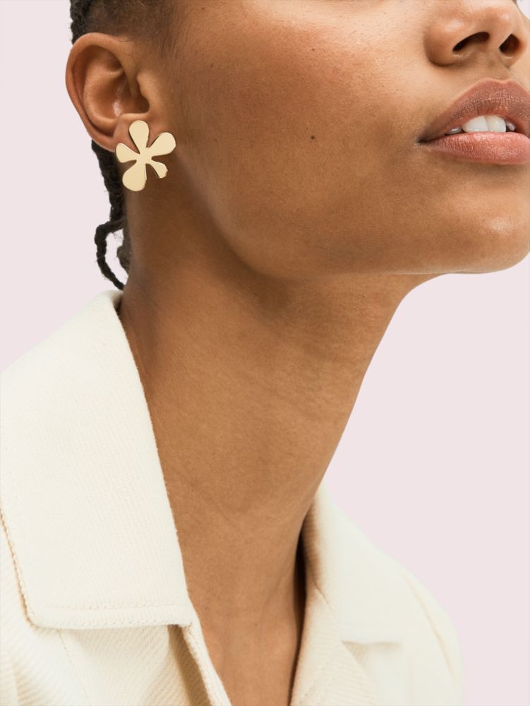 Kate Spade,botanical garden studs,earrings,Gold
